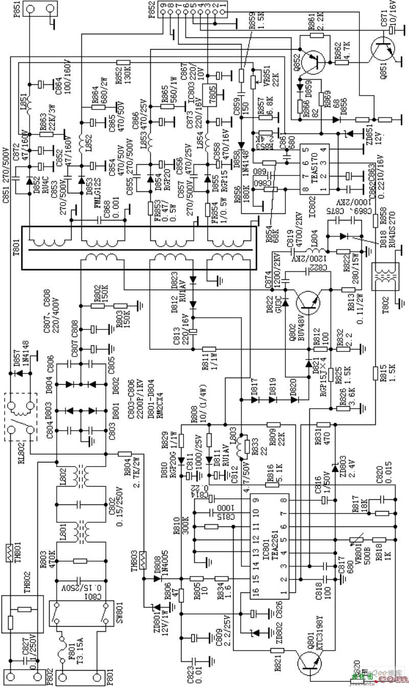 C6458_A4开关电源电路  第1张