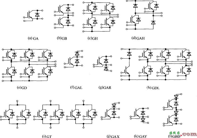 IGBT、续流二极管构成的功率开关单元模块电路  第1张