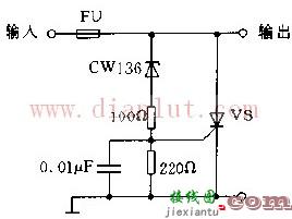基于采用CW136构成的过压保护电路图  第1张