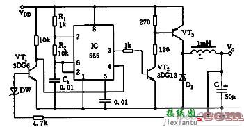 简易的感应开关式电源电路图  第1张