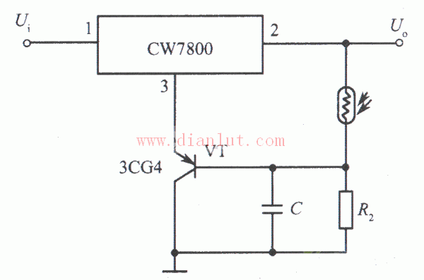 CW7800光控集成稳压电源电路图  第1张