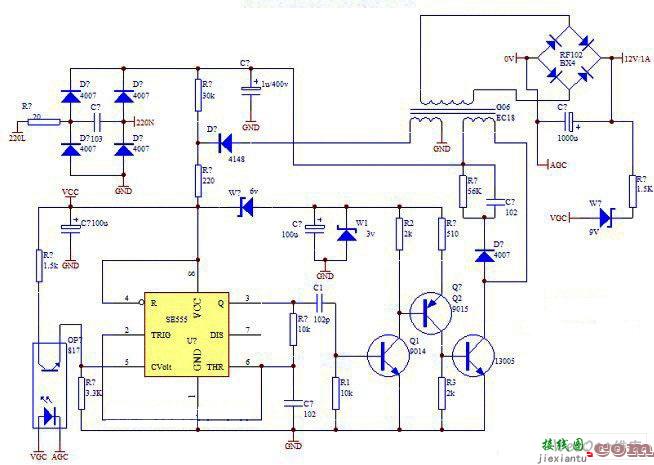 高的开关电路（10W）  第1张