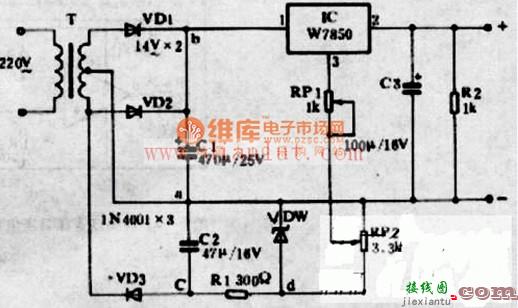 三端集成稳压可调电源电路设计  第1张