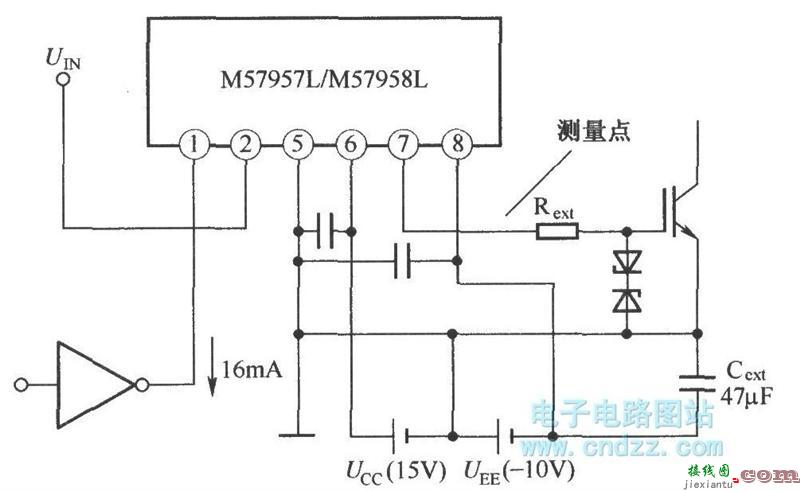 M57957L和M57958L的典型应用电路原理图  第1张