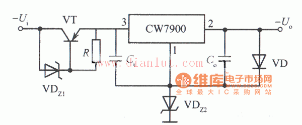 基于CW7900芯片制作稳压电源电路  第1张