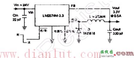 基于LM2574的简易电压调节电路  第1张