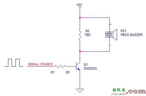 用简单的电路增加压电换能器声输出  第1张