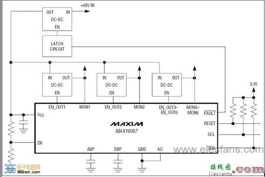 MAX16067典型应用电路系统  第1张