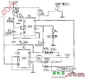 利用555构成5MIN启动延时电路  第1张