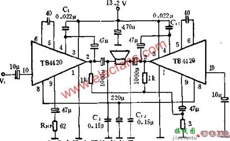 TB4420(5.5W)音频功率放大电路的应用介绍  第3张