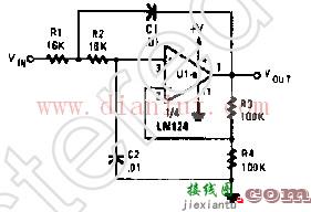 有源RC低通滤波器电路原理图  第1张