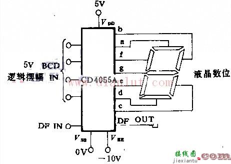 基于CD4055A构成的相对湿度测量仪电路  第1张