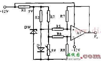 简易0-100度温度测量电路图解  第1张