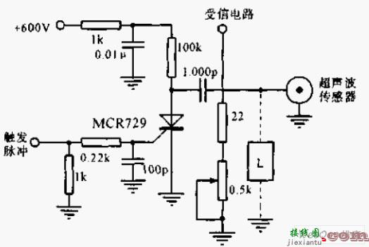 可控硅超声波传感器驱动电路图  第1张