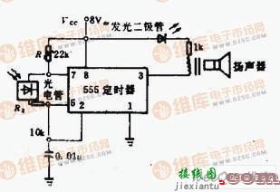 由555组成的感光式振荡电路  第1张