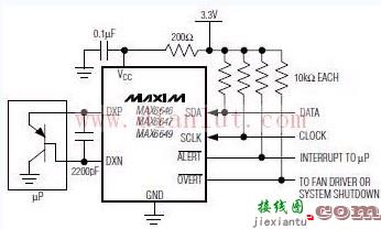 MAX6646，MAX6647，MAX6649的应用电路  第1张