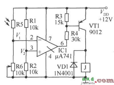 精密光亮光控电路图  第1张