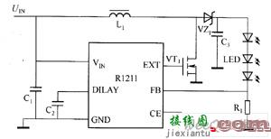 R1211驱动白光LED电路图  第1张