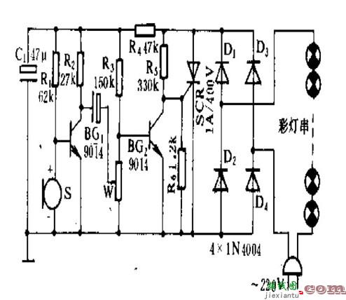 声控节日彩灯电路设计  第1张