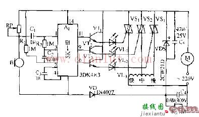 简易声控电风扇变速器电路原理  第1张