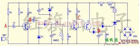 声光控节电开关工作原理电路图  第1张