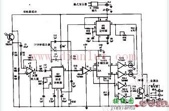 红外遥控AB开关电路  第1张