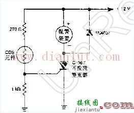 简易光激式报警器电路图  第1张