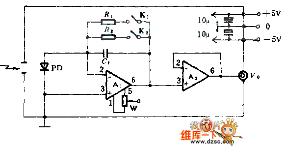 微弱光测量电路图  第1张