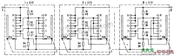 十进制电阻箱电路  第1张