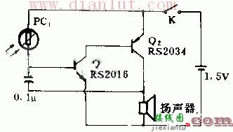 能发出音响的光度计原理及工作电路图  第1张