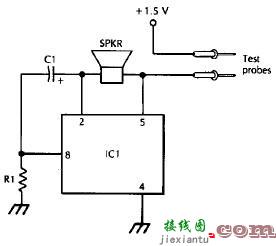 使用LM3909的导通测试仪电路图  第1张