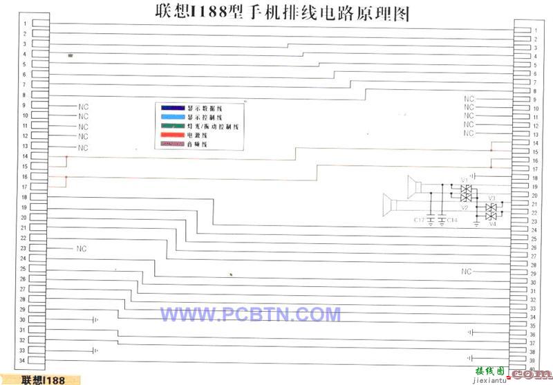 联想I188-2手机排线原理图  第1张