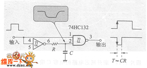 使用NAND门的边沿检测电路图  第1张