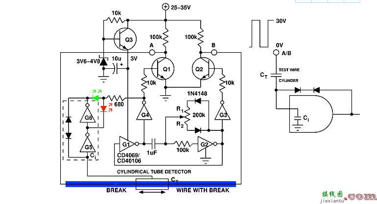 使用异常 CMOS 门电路检测断线  第2张