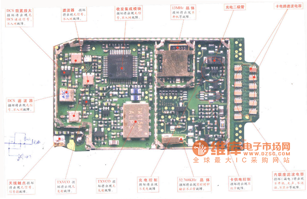 波导S1000手机维修电路图  第2张