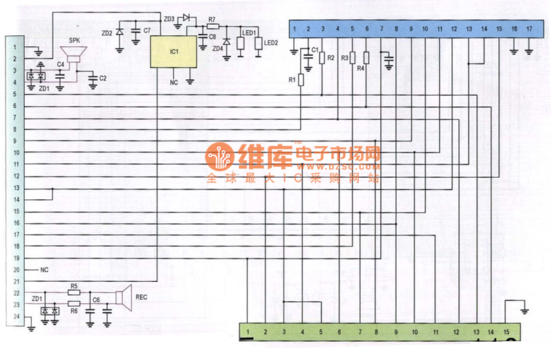 海信628型手机排线电路原理图  第1张