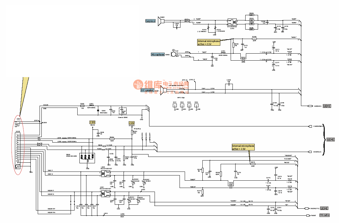 Nokia 7xxx手机原理图02  第1张