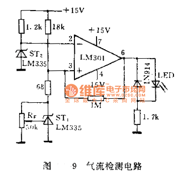 气流检测电路图  第1张