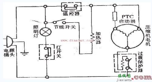 白云BC-100型的电冰箱电路  第1张