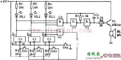抢答器电路  第1张
