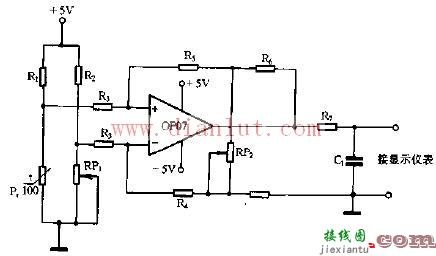 简易温度显示器电路  第1张