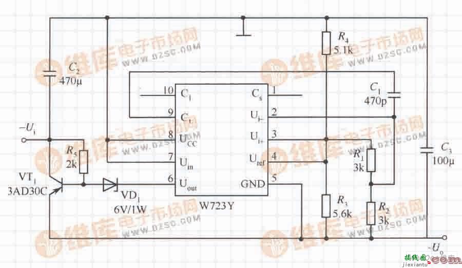由W723构成的输出负电压电路  第1张