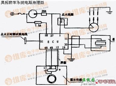 奥拓轿车系统原理图  第1张