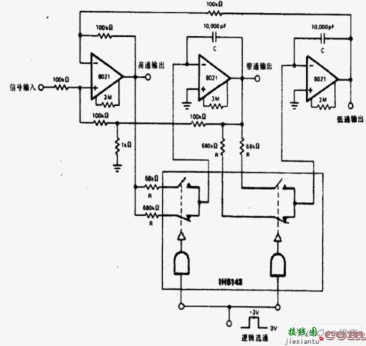 数字调谐小功率滤波器电路  第1张