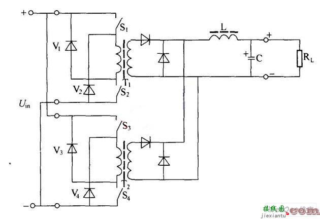 双正激式变换器原理图  第1张