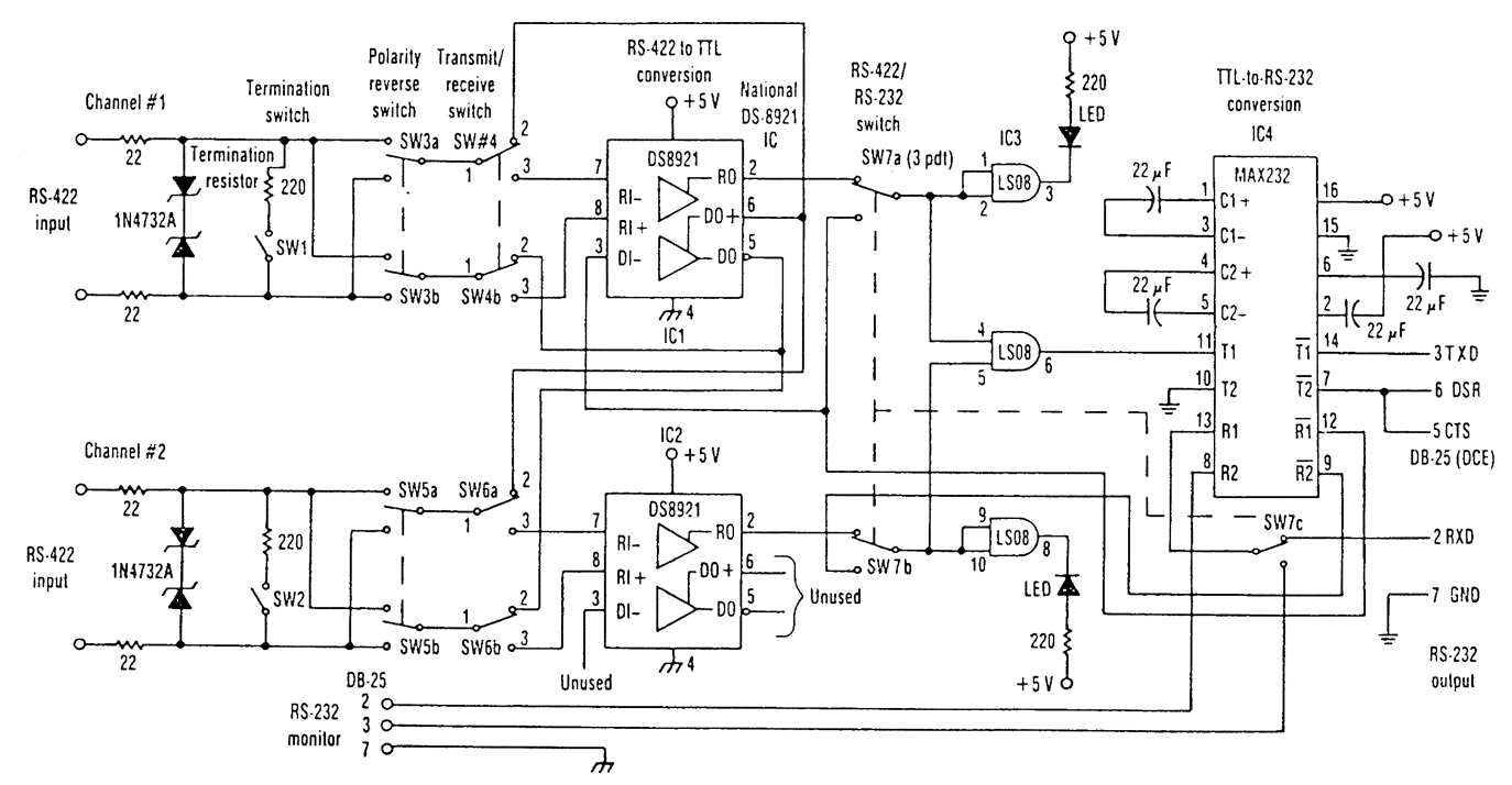 RS-422/RS-232转换器  第1张