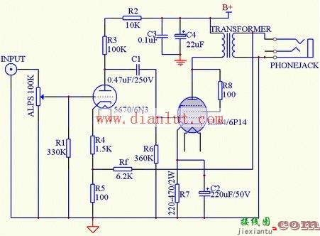 采用简易元件自制耳机放大器电路  第1张