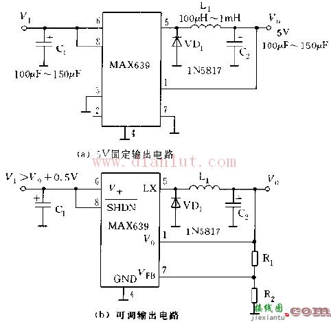 +5V固定输出的降压式变换电源  第1张