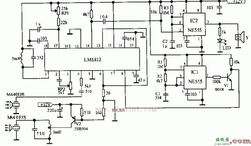 LM1812设计的新型汽车倒车告警器电路  第1张