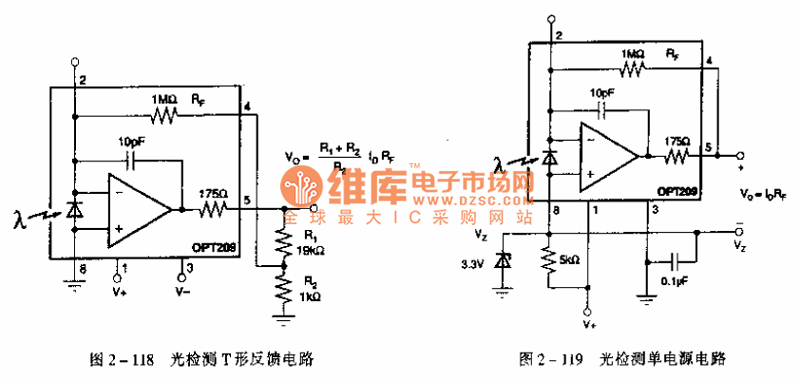 光检测单电源电路图  第1张